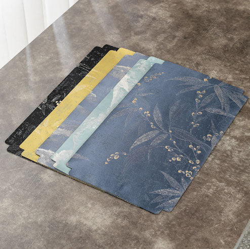 Waterproof dry tea mat, cotton and linen waterproof table mat, tea ceremony accessories