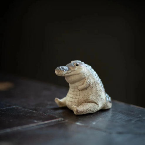 Little crocodile baby tea pet pure handmade decoration