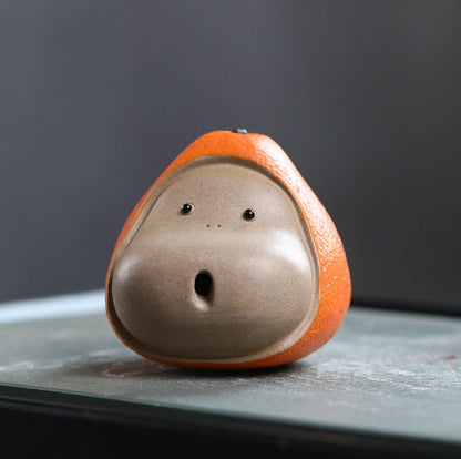 Orange decoration tea pet handmade fruit tea