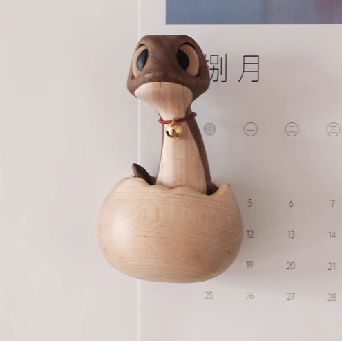 Cute pet refrigerator stickers gifts solid wood craft decorations wooden animals personalized decorations